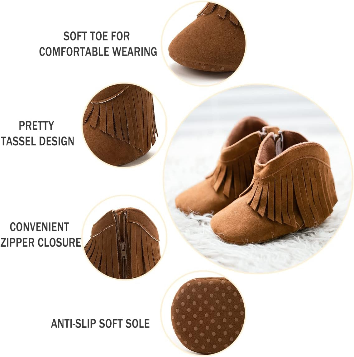 Baby Cowboy Boots with Tassel