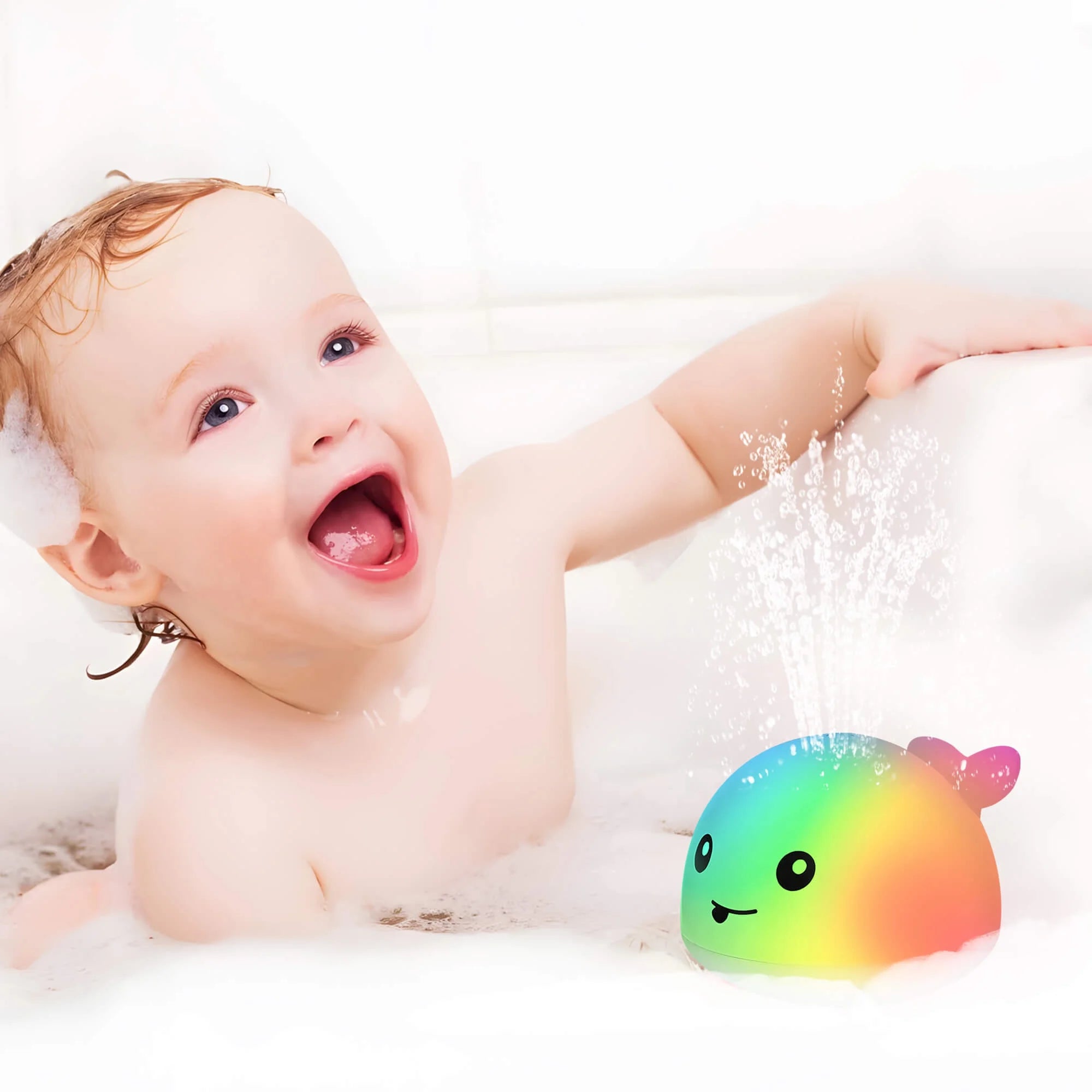 Whale Light up Fountain Bath Toy