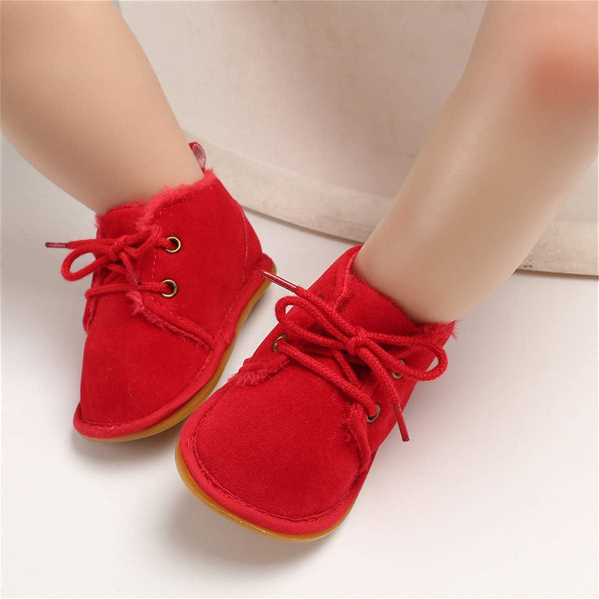 Lace-Up Warm Fur Winter Booties