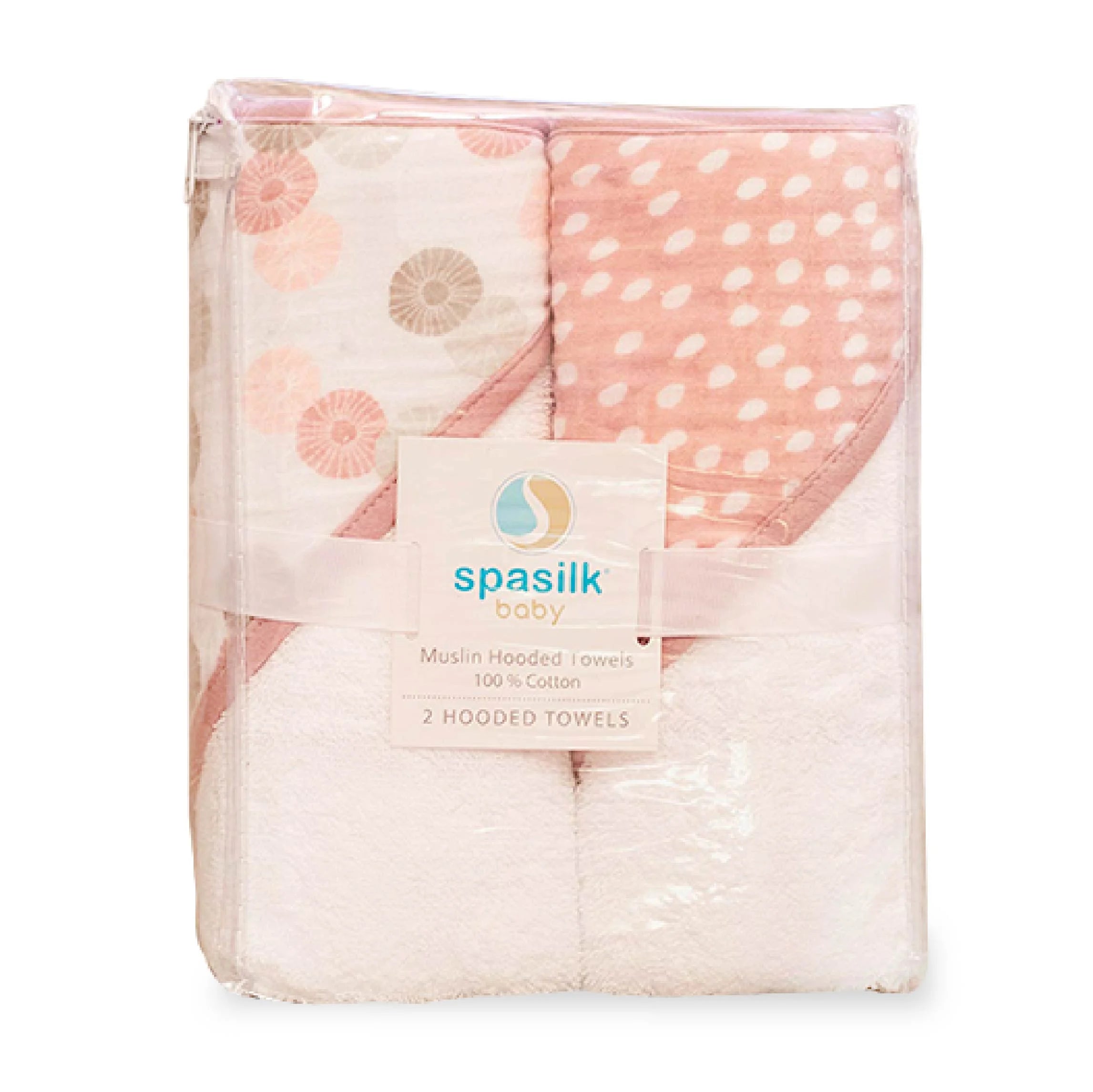 Pink Shells Hooded Towel Bath Set
