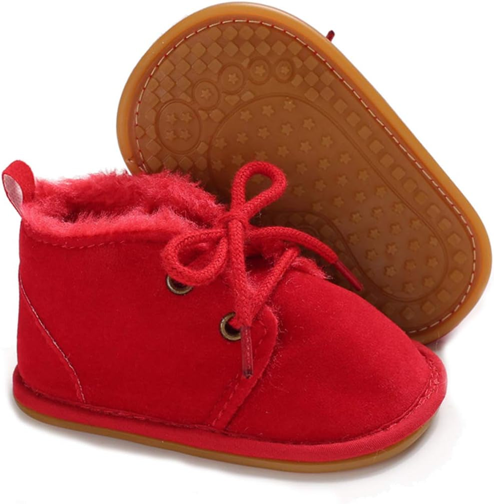 Lace-Up Warm Fur Winter Booties