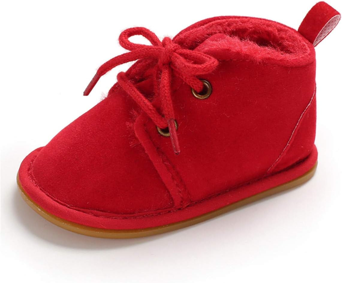 Lace-Up Warm Fur Winter Booties