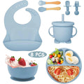 8 PC Silicone Baby Feeding Set