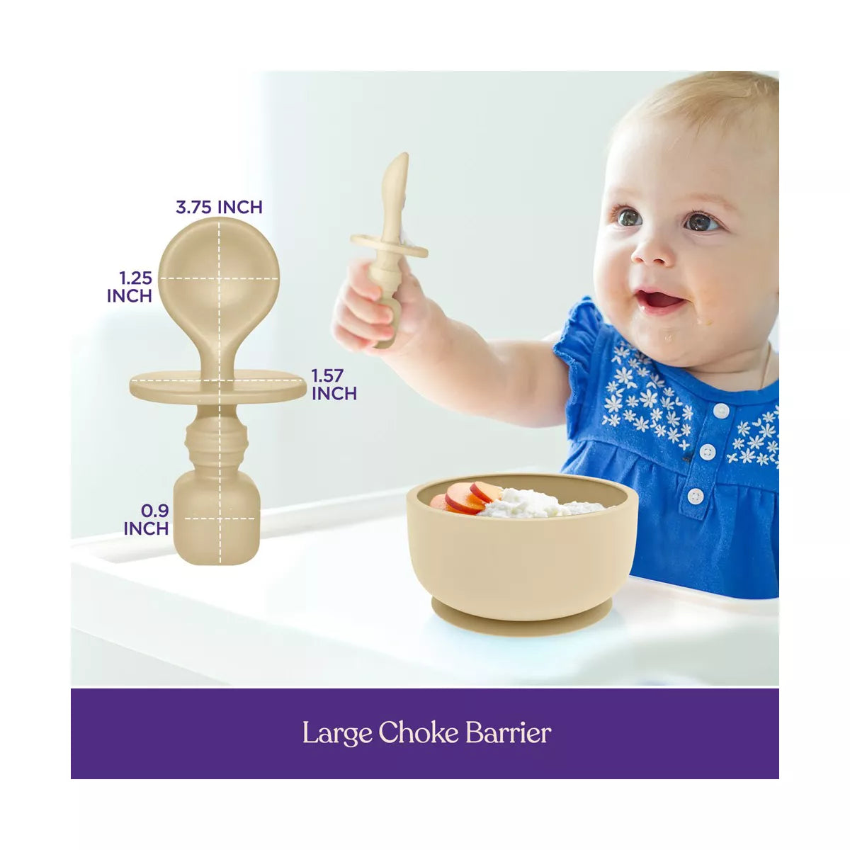Suction Bowls with Lids and Spoons