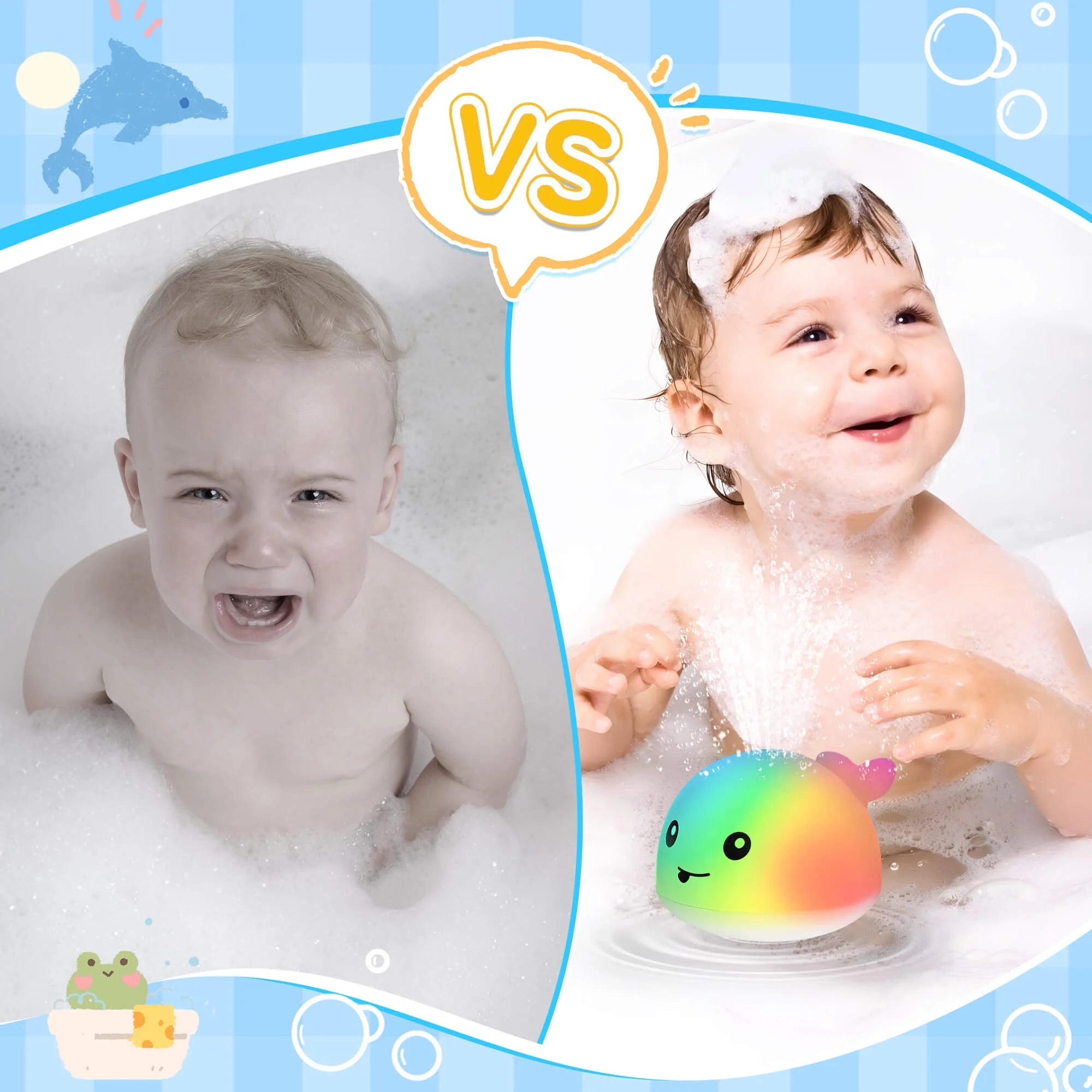 Whale Light up Fountain Bath Toy