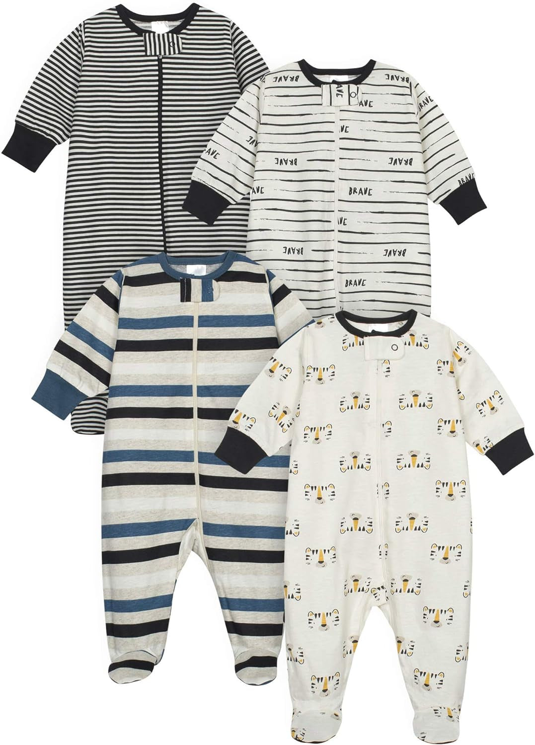 Boys' 4-Pack Sleep 'N Play Footies