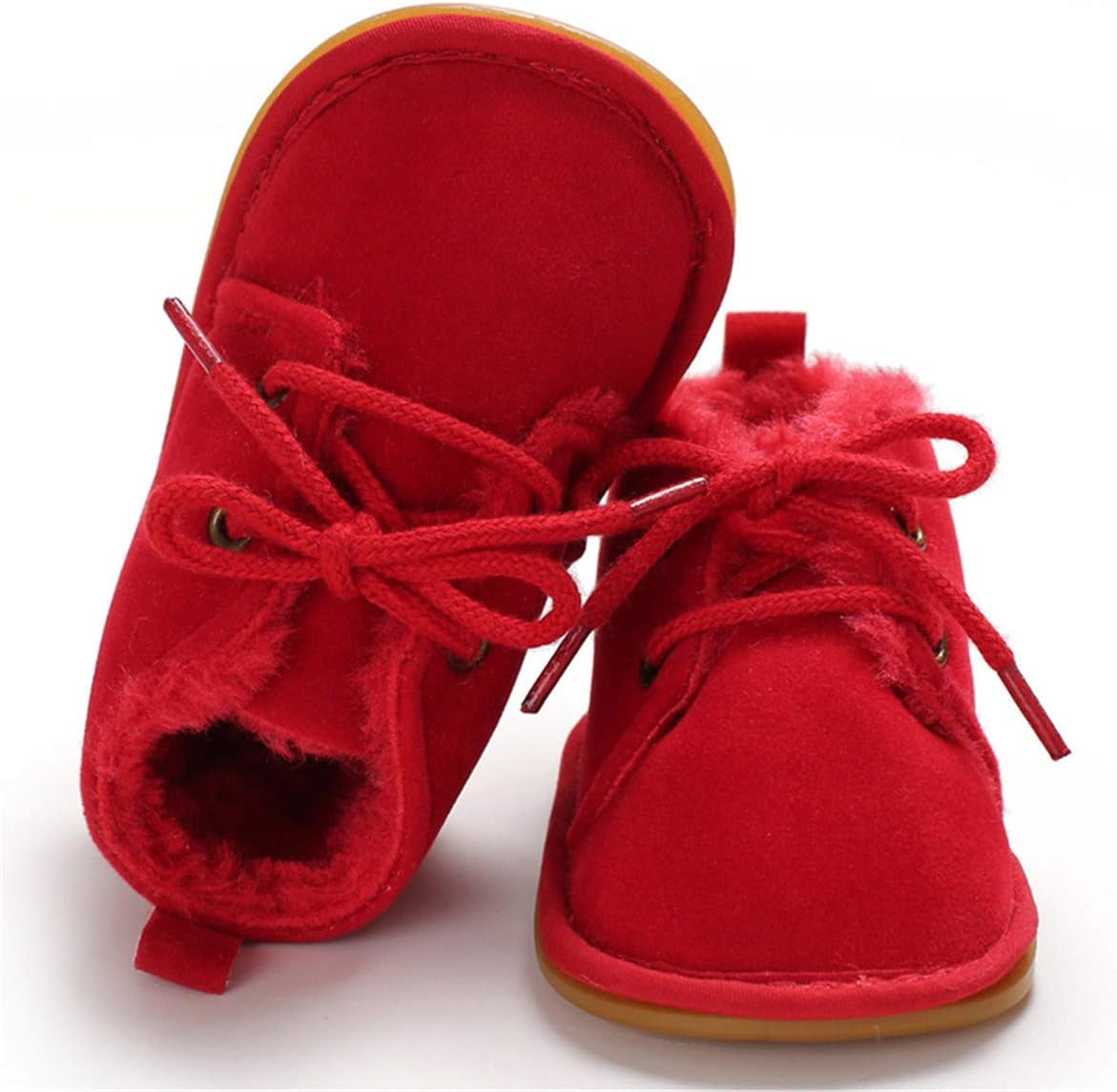 Lace-Up Warm Fur Winter Booties