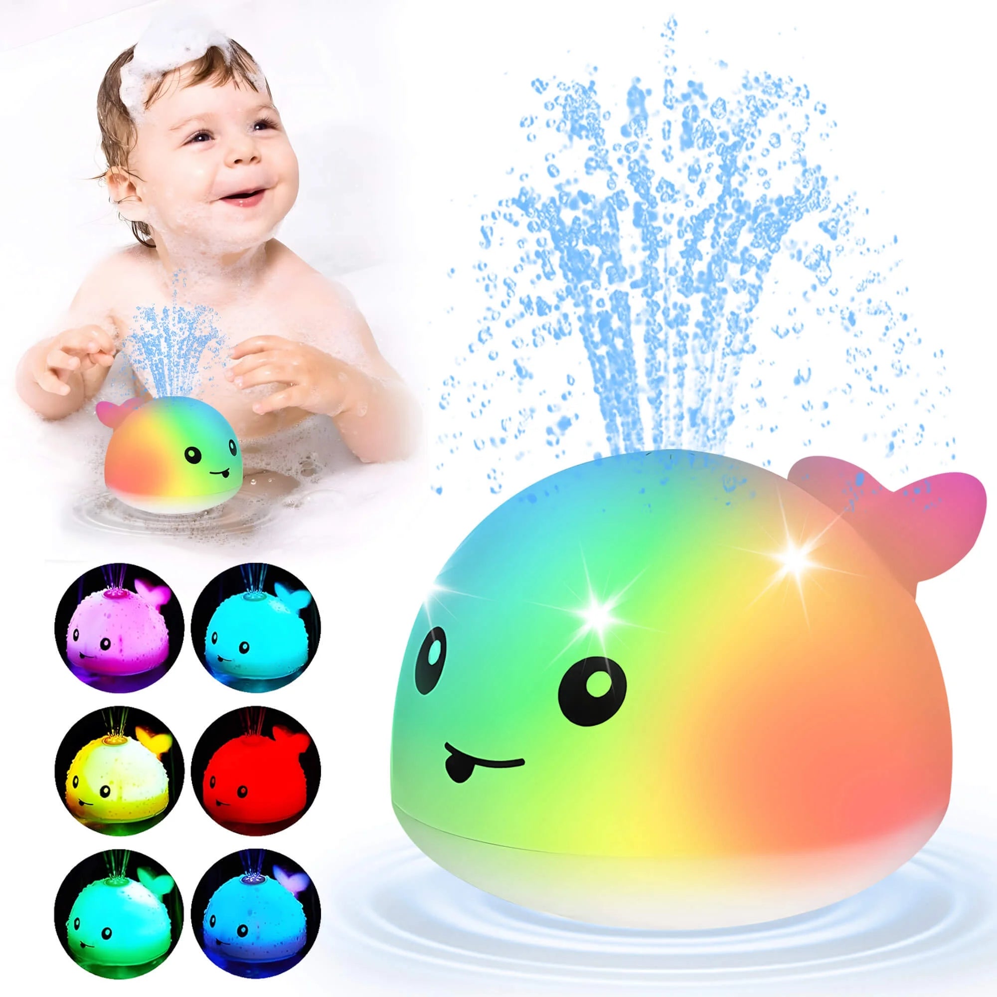 Whale Light up Fountain Bath Toy